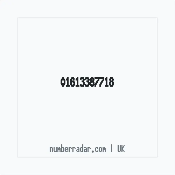 Reverse number check for +44 161 338 7718 — who called me?