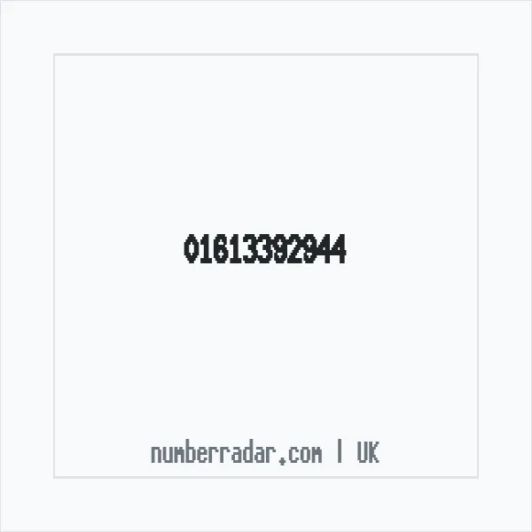 Reverse number check for +44 161 339 2944 — who called me?