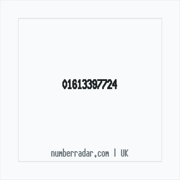 Reverse number check for +44 161 339 7724 — who called me?