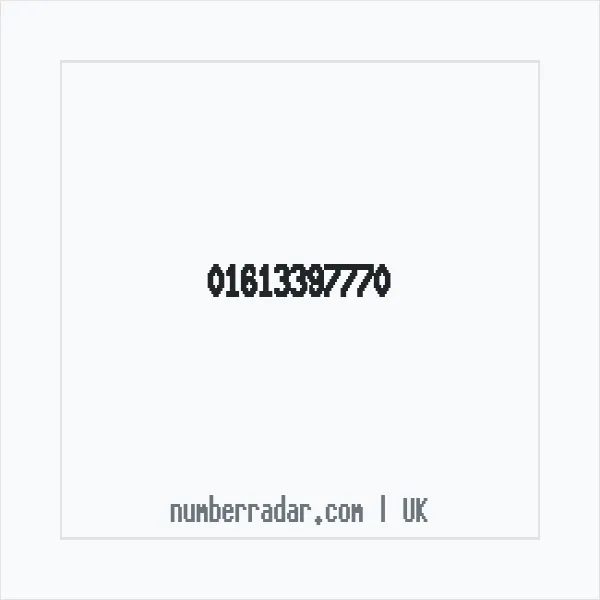 Reverse number check for +44 161 339 7770 — who called me?