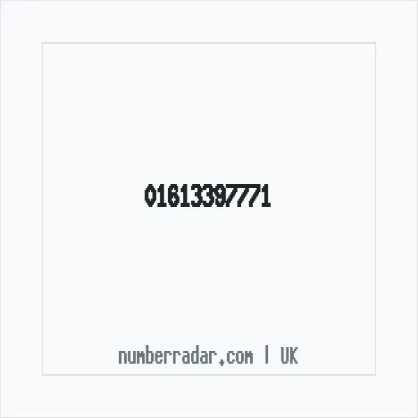 Reverse number check for +44 161 339 7771 — who called me?