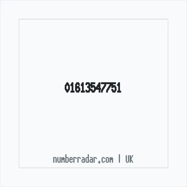 Reverse number check for +44 161 354 7751 — who called me?