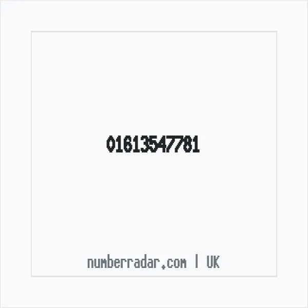 Reverse number check for +44 161 354 7781 — who called me?