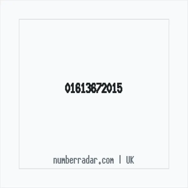 Reverse number check for +44 161 367 2015 — who called me?
