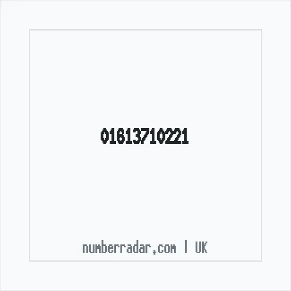 Reverse number check for +44 161 371 0221 — who called me?