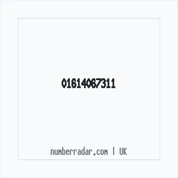 Reverse number check for +44 161 406 7311 — who called me?