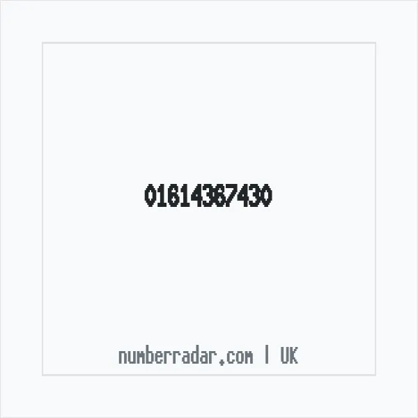 Reverse number check for +44 161 436 7430 — who called me?