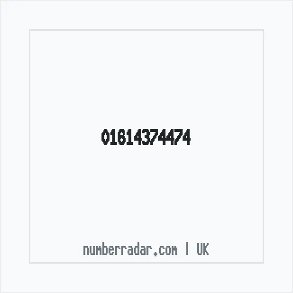 Reverse number check for +44 161 437 4474 — who called me?