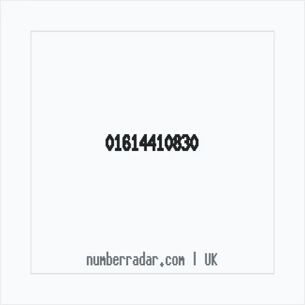 Reverse number check for +44 161 441 0830 — who called me?
