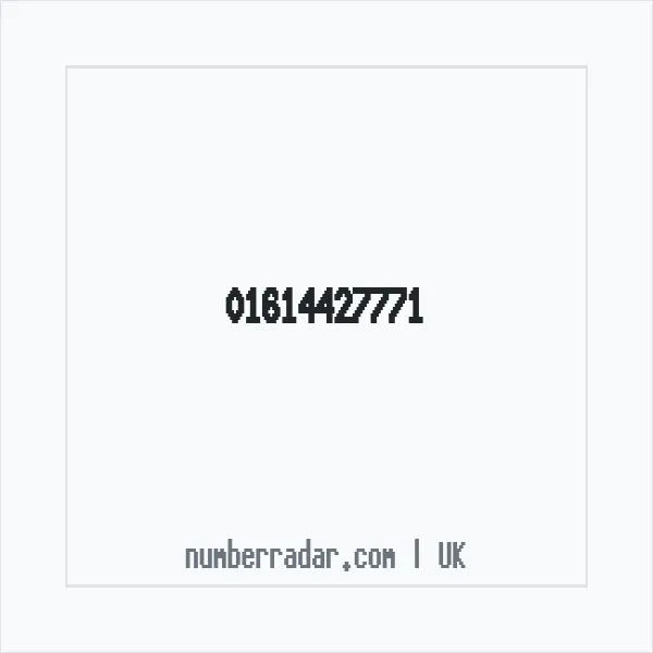 Reverse number check for +44 161 442 7771 — who called me?