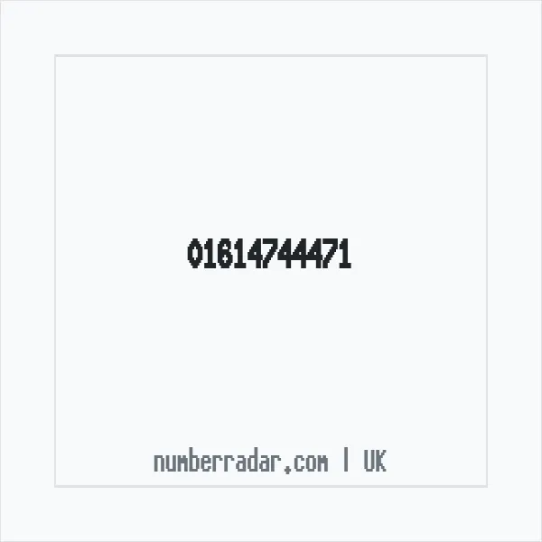 Reverse number check for +44 161 474 4471 — who called me?