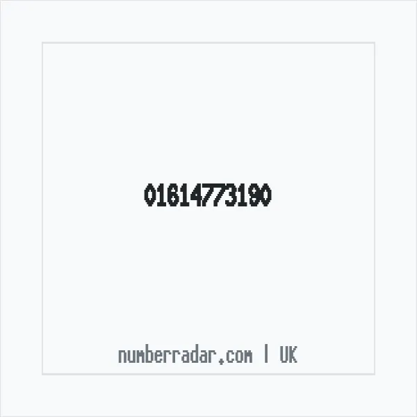 Reverse number check for +44 161 477 3190 — who called me?