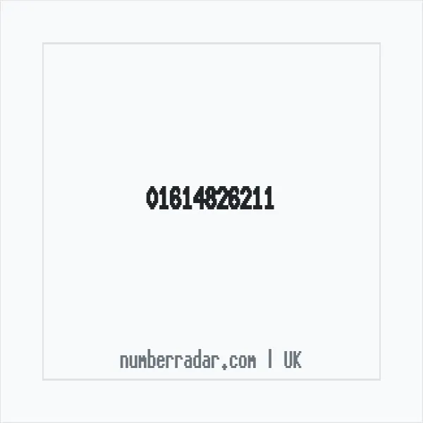 Reverse number check for +44 161 482 6211 — who called me?