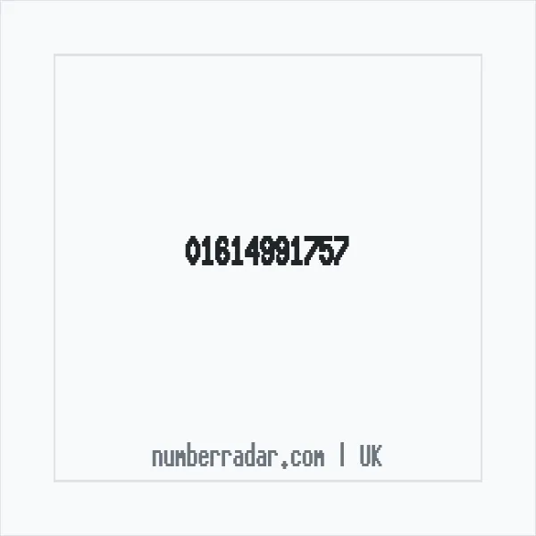 Reverse number check for +44 161 499 1757 — who called me?