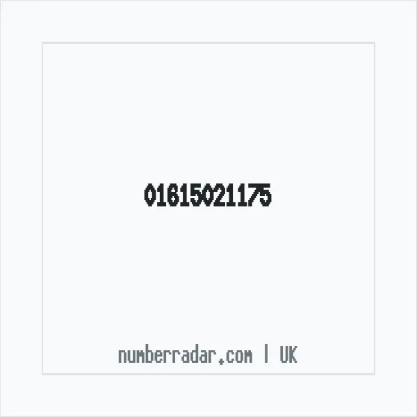 Reverse number check for +44 161 502 1175 — who called me?