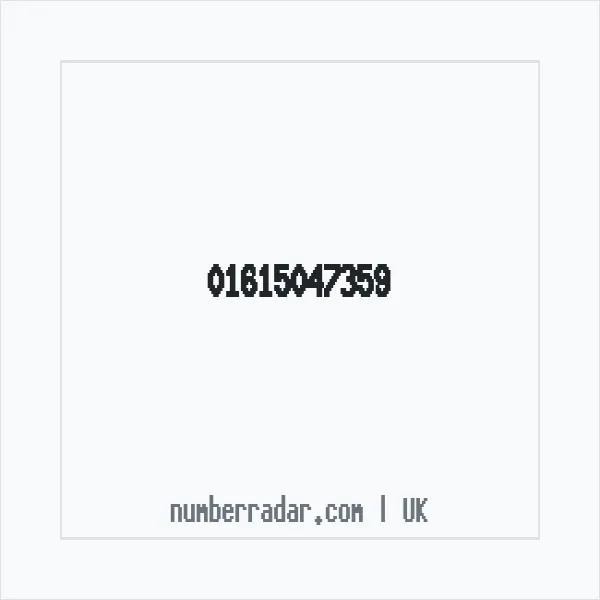 Reverse number check for +44 161 504 7359 — who called me?