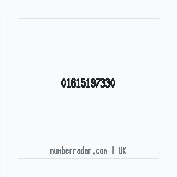 Reverse number check for +44 161 519 7330 — who called me?