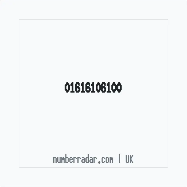 Reverse number check for +44 161 610 6100 — who called me?