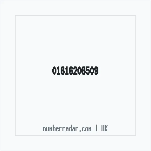 Reverse number check for +44 161 620 6509 — who called me?