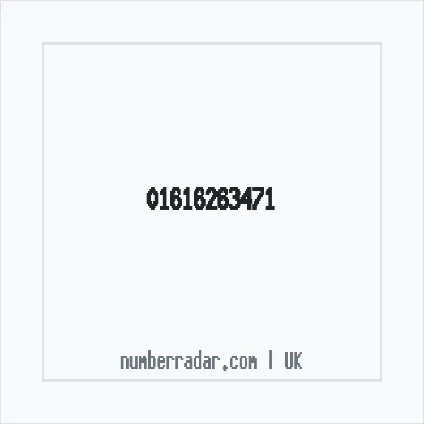 Reverse number check for +44 161 626 3471 — who called me?