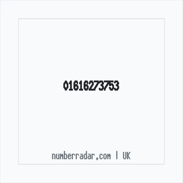 Reverse number check for +44 161 627 3753 — who called me?
