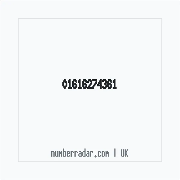Reverse number check for +44 161 627 4361 — who called me?