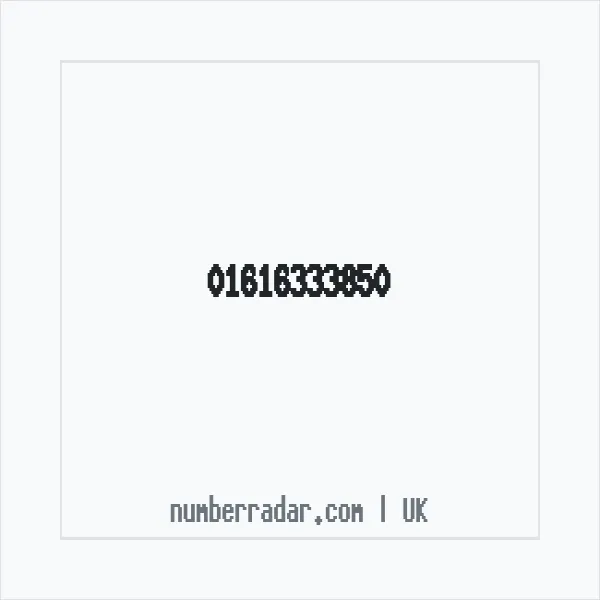 Reverse number check for +44 161 633 3850 — who called me?