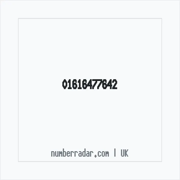 Reverse number check for +44 161 647 7642 — who called me?