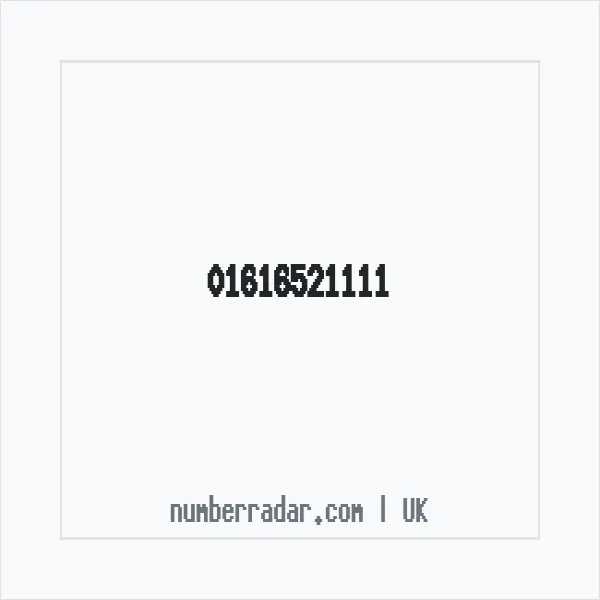 Reverse number check for +44 161 652 1111 — who called me?