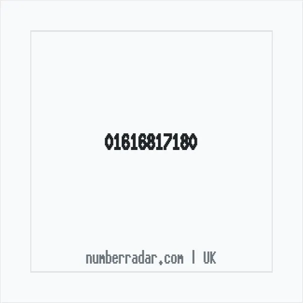 Reverse number check for +44 161 681 7180 — who called me?
