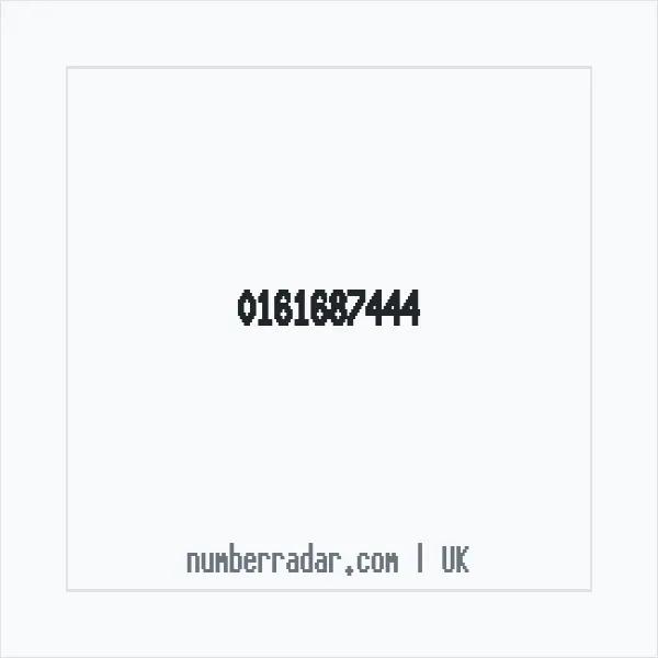 Reverse number check for +44 161687444 — who called me?