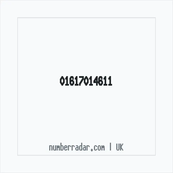 Reverse number check for +44 161 701 4611 — who called me?