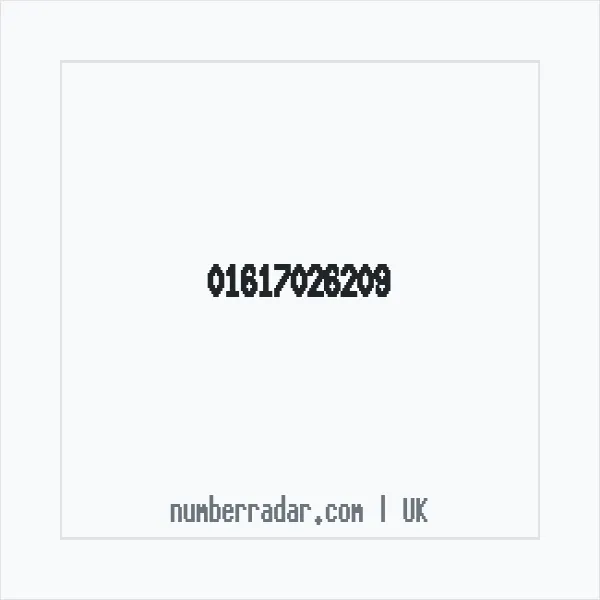 Reverse number check for +44 161 702 6209 — who called me?