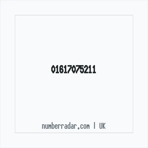 Reverse number check for +44 161 707 5211 — who called me?