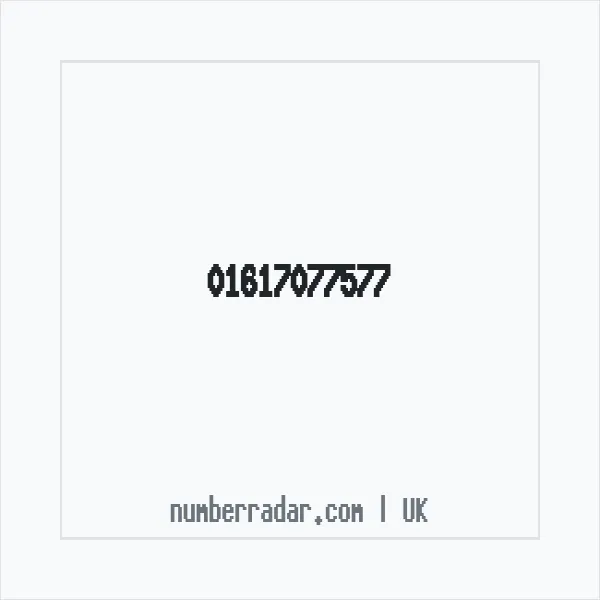 Reverse number check for +44 161 707 7577 — who called me?