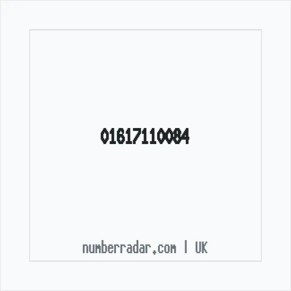 Reverse number check for +44 161 711 0084 — who called me?