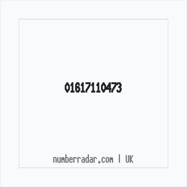 Reverse number check for +44 161 711 0473 — who called me?