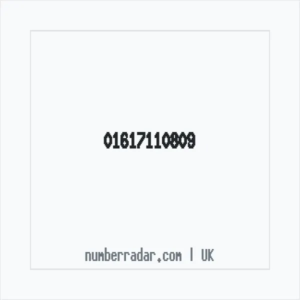Reverse number check for +44 161 711 0809 — who called me?