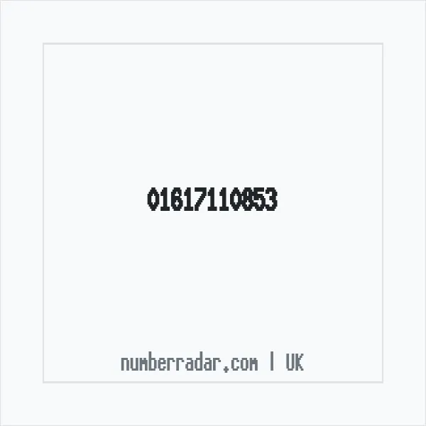 Reverse number check for +44 161 711 0853 — who called me?
