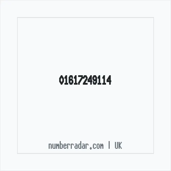 Reverse number check for +44 161 724 9114 — who called me?
