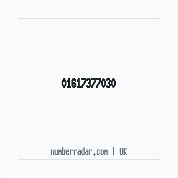 Reverse number check for +44 161 737 7030 — who called me?