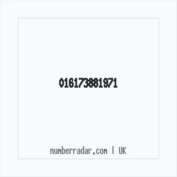 Reverse number check for +44 (1617) 388-197 — who called me?