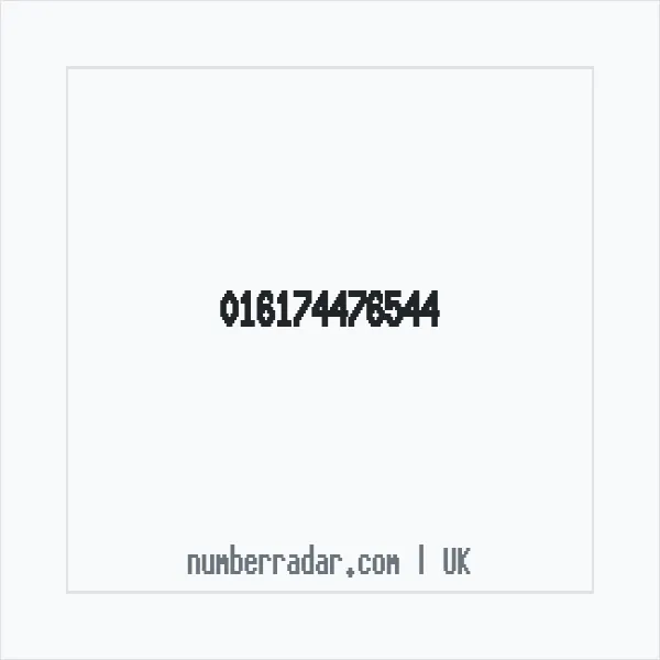Reverse number check for +44 (1617) 447-654 — who called me?