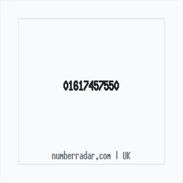 Reverse number check for +44 161 745 7550 — who called me?