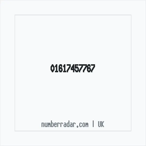 Reverse number check for +44 161 745 7767 — who called me?