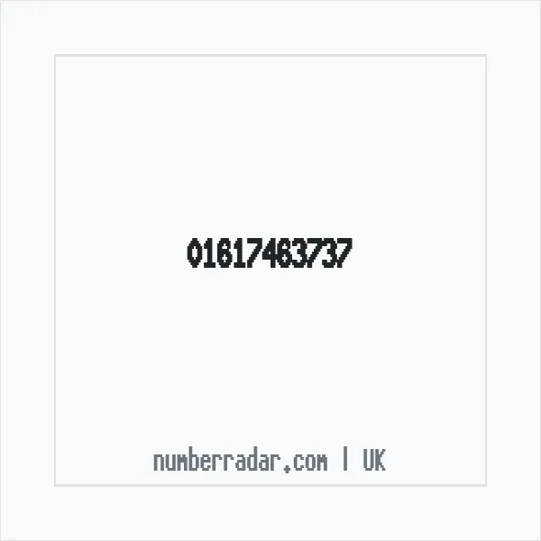 Reverse number check for +44 161 746 3737 — who called me?