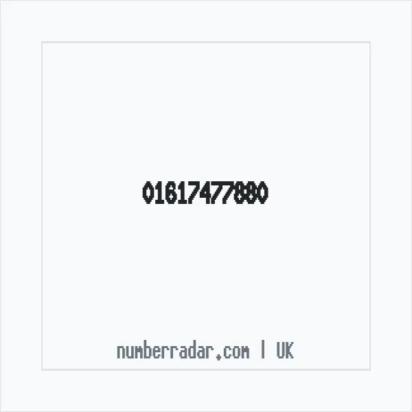 Reverse number check for +44 161 747 7880 — who called me?