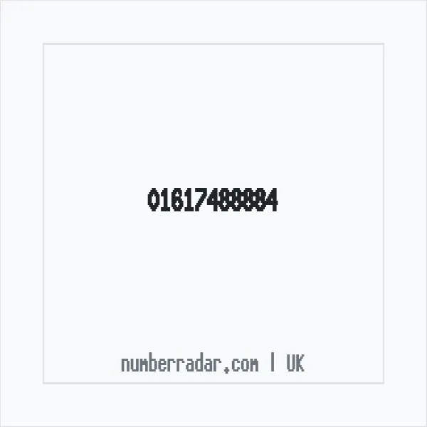 Reverse number check for +44 161 748 8884 — who called me?