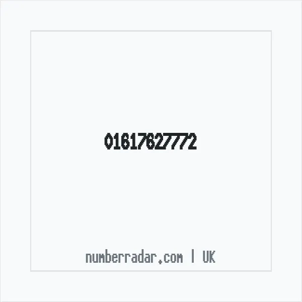 Reverse number check for +44 161 762 7772 — who called me?