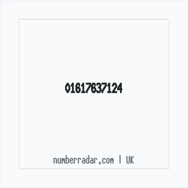 Reverse number check for +44 161 763 7124 — who called me?